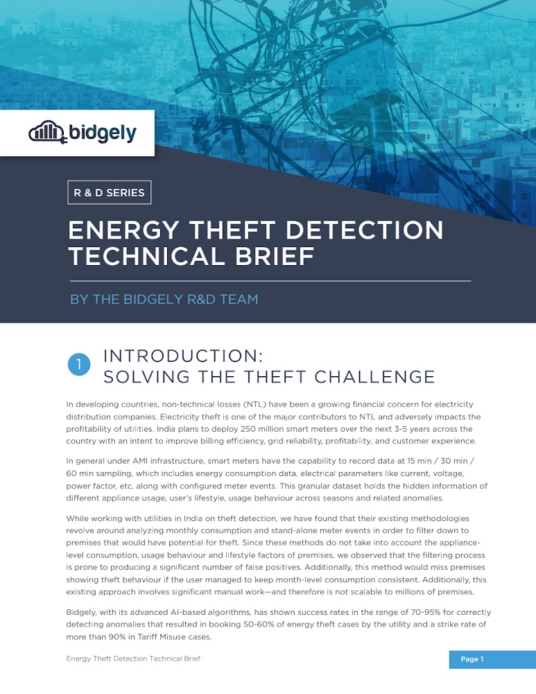 Energy Theft Detection Technical Brief by R&D Team