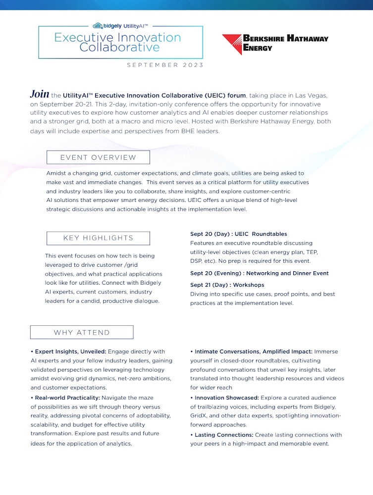 Utility AI Executive Innovation Collaborative