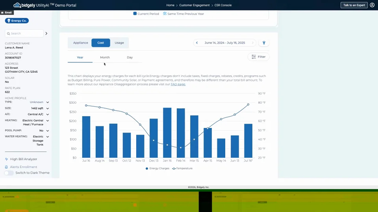 CSR Console & High Bill Alerts